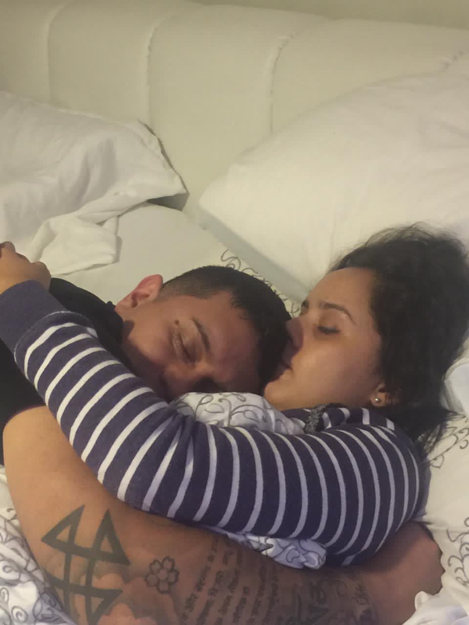 Diego con su pareja